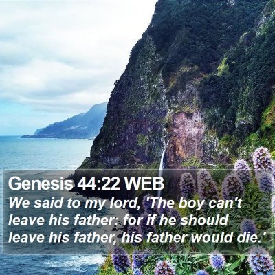 Genesis 44:22 WEB Bible Verse Image