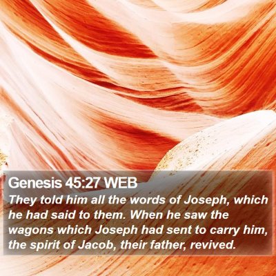 Genesis 45:27 WEB Bible Verse Image