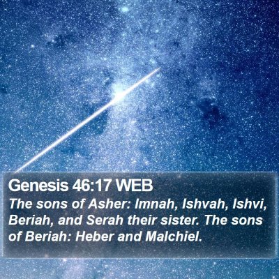 Genesis 46:17 WEB Bible Verse Image