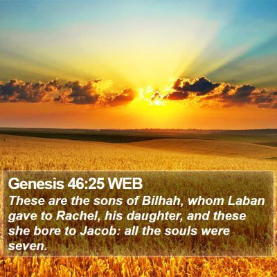 Genesis 46:25 WEB Bible Verse Image