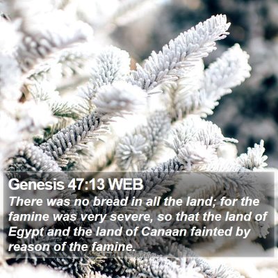 Genesis 47:13 WEB Bible Verse Image