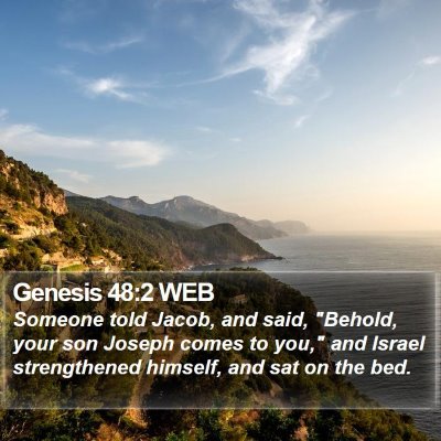 Genesis 48:2 WEB Bible Verse Image