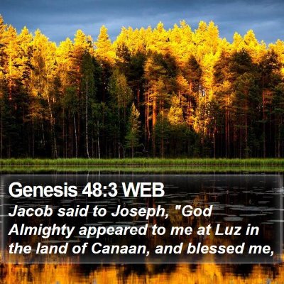 Genesis 48:3 WEB Bible Verse Image