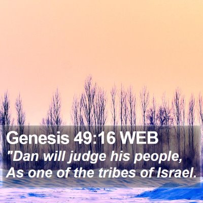 Genesis 49:16 WEB Bible Verse Image
