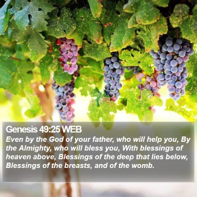 Genesis 49:25 WEB Bible Verse Image