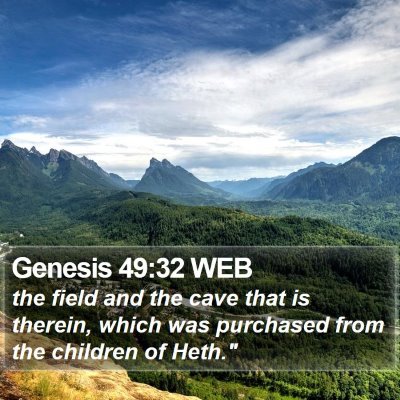 Genesis 49:32 WEB Bible Verse Image