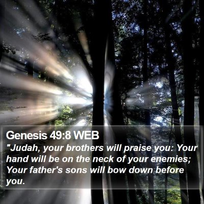 Genesis 49:8 WEB Bible Verse Image