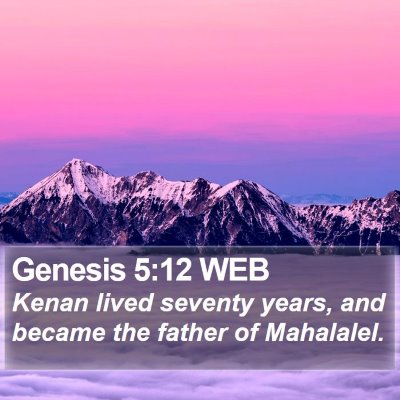 Genesis 5:12 WEB Bible Verse Image