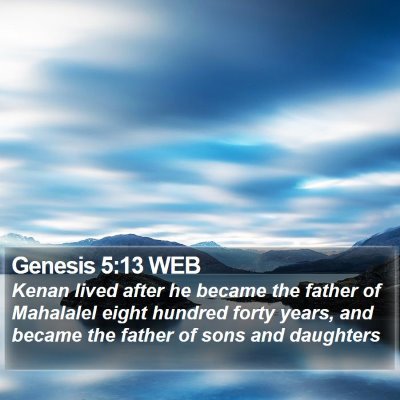 Genesis 5:13 WEB Bible Verse Image