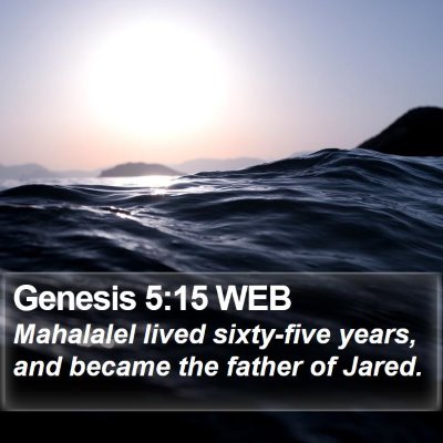 Genesis 5:15 WEB Bible Verse Image
