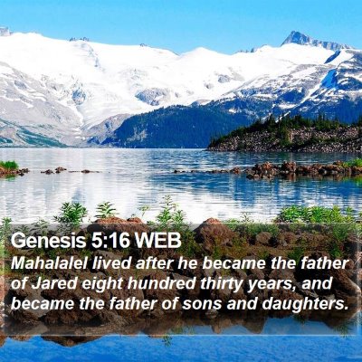 Genesis 5:16 WEB Bible Verse Image