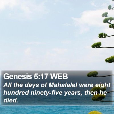 Genesis 5:17 WEB Bible Verse Image