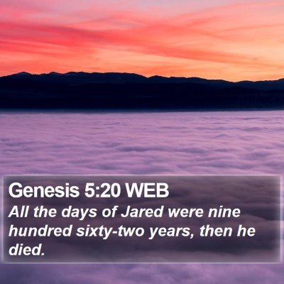 Genesis 5:20 WEB Bible Verse Image