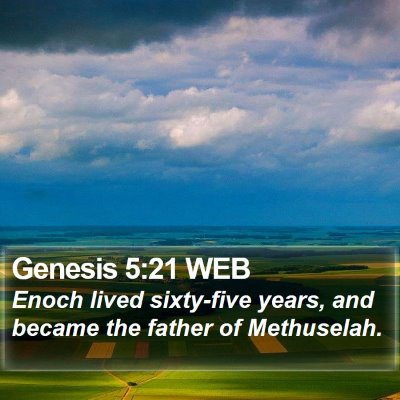 Genesis 5:21 WEB Bible Verse Image