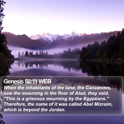 Genesis 50:11 WEB Bible Verse Image