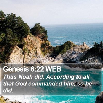 Genesis 6:22 WEB Bible Verse Image
