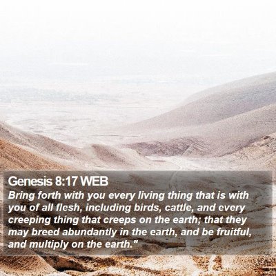 Genesis 8:17 WEB Bible Verse Image