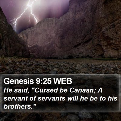 Genesis 9:25 WEB Bible Verse Image