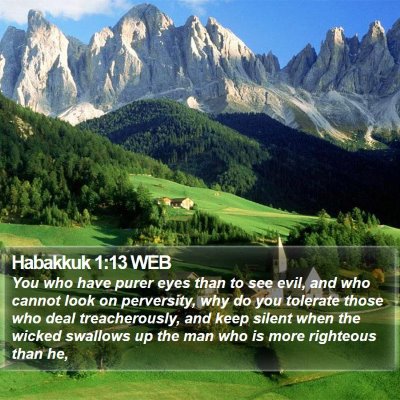 Habakkuk 1:13 WEB Bible Verse Image