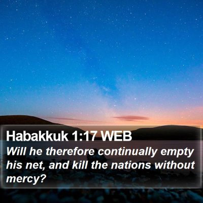 Habakkuk 1:17 WEB Bible Verse Image