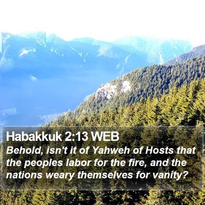 Habakkuk 2:13 WEB Bible Verse Image