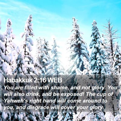 Habakkuk 2:16 WEB Bible Verse Image