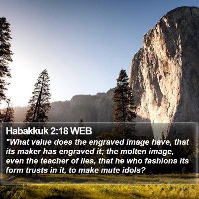 Habakkuk 2:18 WEB Bible Verse Image