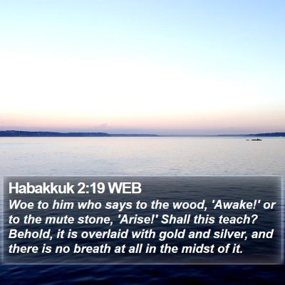 Habakkuk 2:19 WEB Bible Verse Image