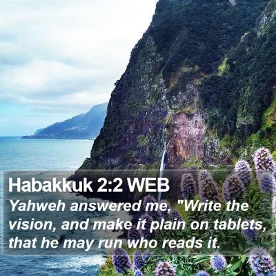 Habakkuk 2:2 WEB Bible Verse Image