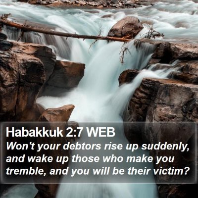 Habakkuk 2:7 WEB Bible Verse Image