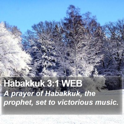 Habakkuk 3:1 WEB Bible Verse Image
