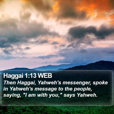 Haggai 1:13 WEB Bible Verse Image