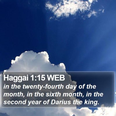 Haggai 1:15 WEB Bible Verse Image