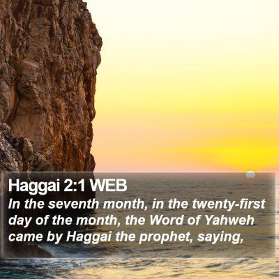 Haggai 2:1 WEB Bible Verse Image
