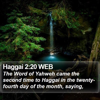 Haggai 2:20 WEB Bible Verse Image