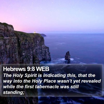 Hebrews 9:8 WEB Bible Verse Image