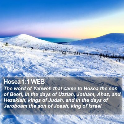 Hosea 1:1 WEB Bible Verse Image
