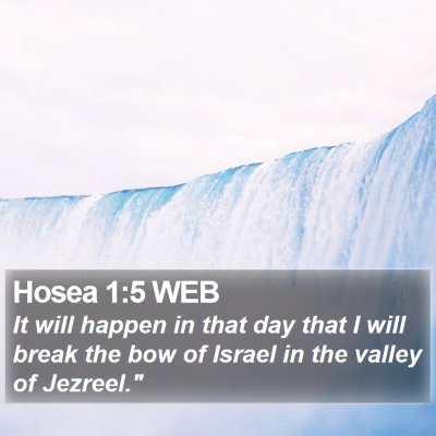 Hosea 1:5 WEB Bible Verse Image
