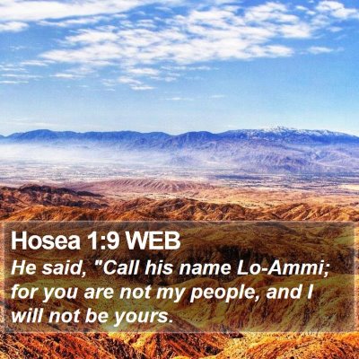 Hosea 1:9 WEB Bible Verse Image