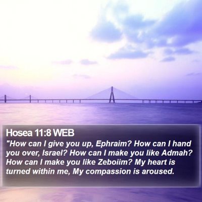 Hosea 11:8 WEB Bible Verse Image