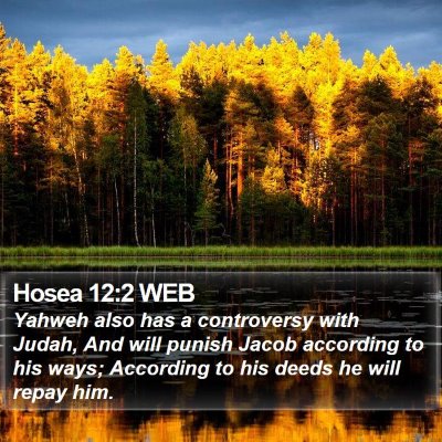 Hosea 12:2 WEB Bible Verse Image