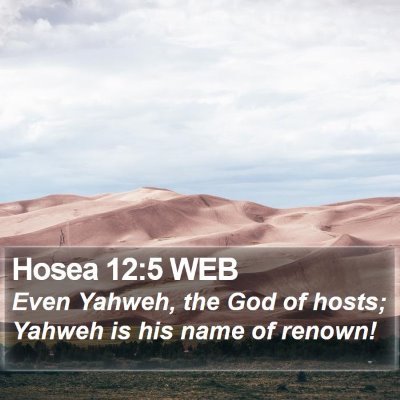 Hosea 12:5 WEB Bible Verse Image