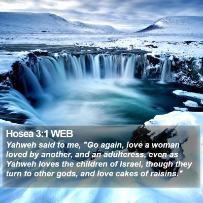 Hosea 3:1 WEB Bible Verse Image