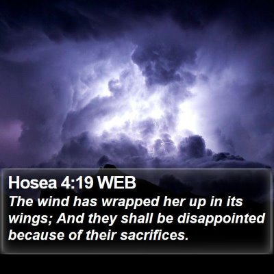 Hosea 4:19 WEB Bible Verse Image