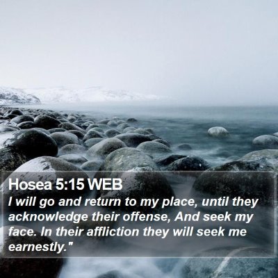 Hosea 5:15 WEB Bible Verse Image