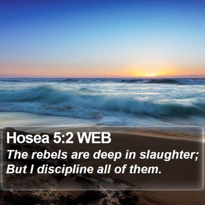 Hosea 5:2 WEB Bible Verse Image