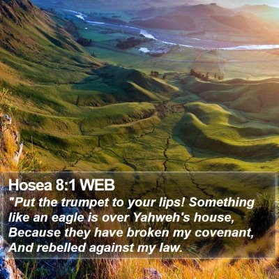 Hosea 8:1 WEB Bible Verse Image