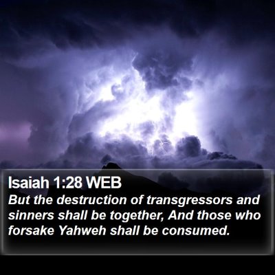 Isaiah 1:28 WEB Bible Verse Image