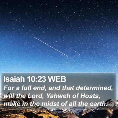 Isaiah 10:23 WEB Bible Verse Image