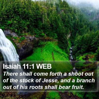 Isaiah 11:1 WEB Bible Verse Image